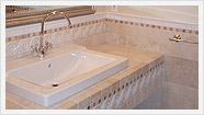Powder room sink